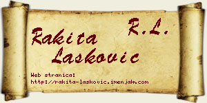 Rakita Lasković vizit kartica